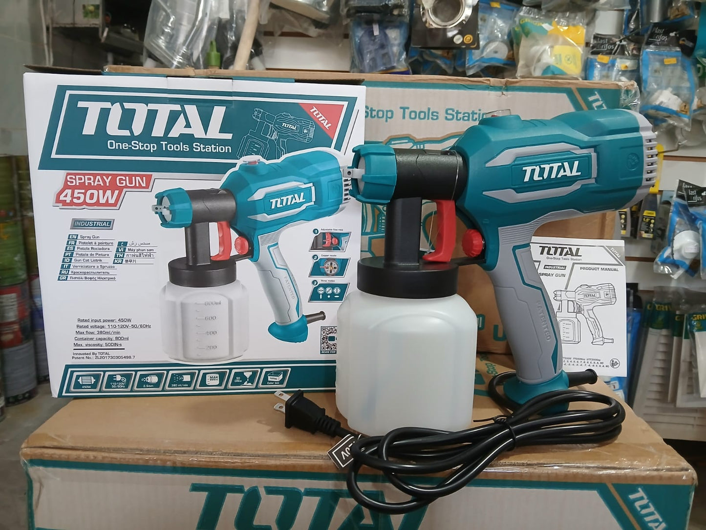 Pistola Para Pintar Eléctrica 450w Total