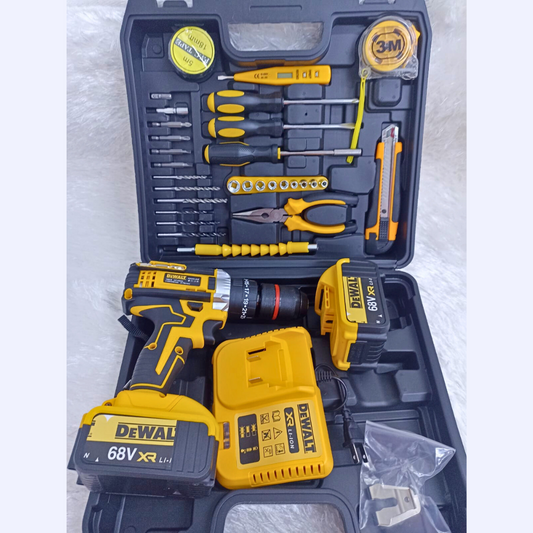 Potente Taladro Inalámbrico De 68 Voltios Full + Accesorios