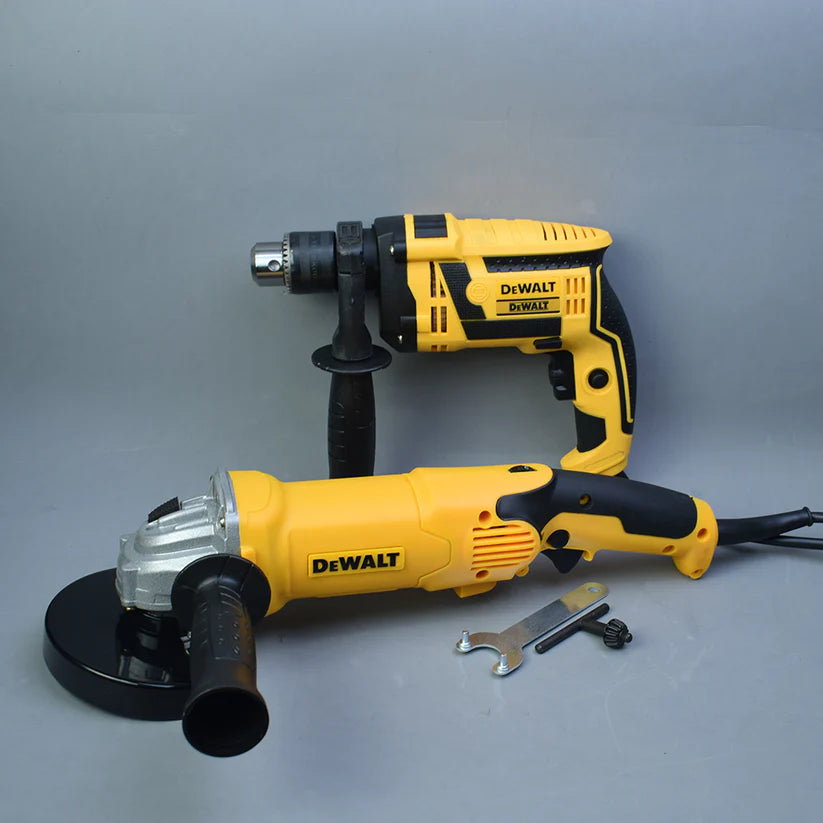 Combo DEWALT Taladro Percutor + Pulidora cola ratón + Maletín