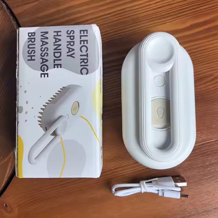 Cepillo Para Mascotas Con Vapor y Manija