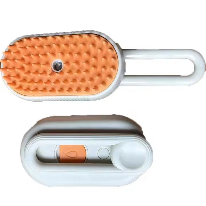 Cepillo Para Mascotas Con Vapor y Manija