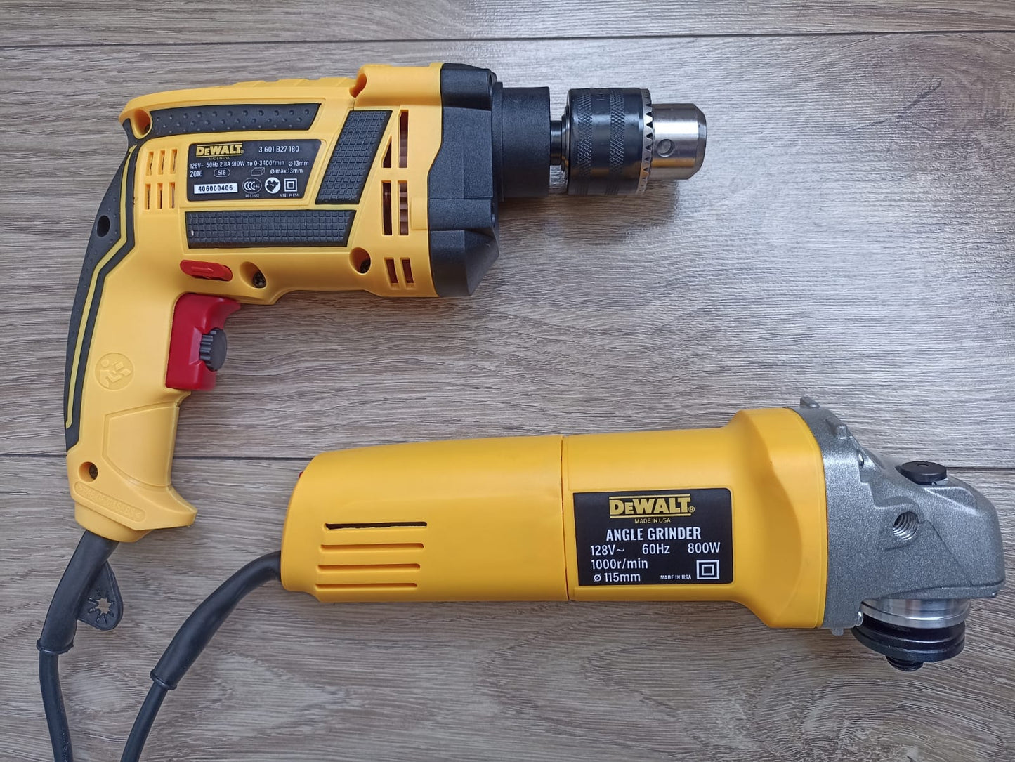 COMBO DEWALT: Taladro Percutor, Atornillador/Destornillador + Pulidora Profesional