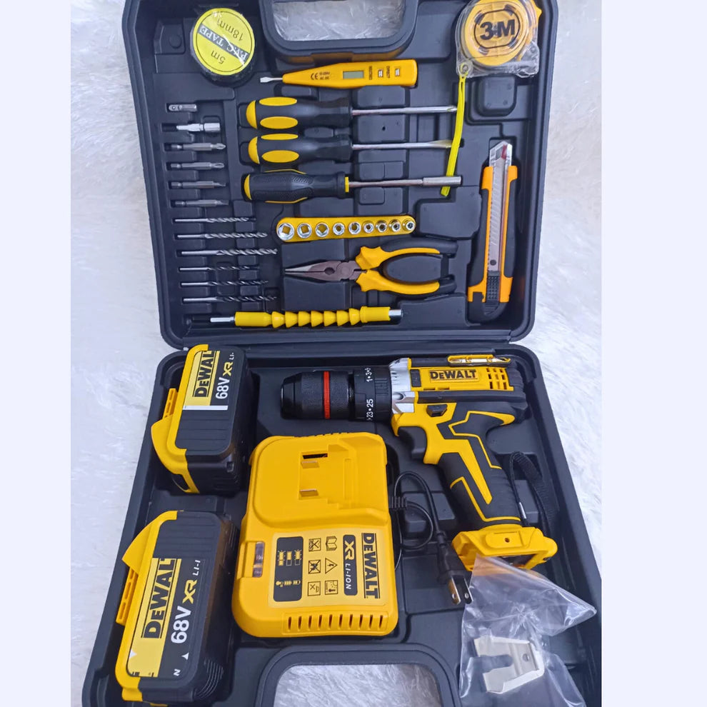 Taladro  DEWALT 68 Voltios -Inalámbrico con MALETIN DE ACCESORIOS